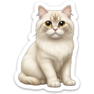 tête de sacré de birmanie mignon sticker
