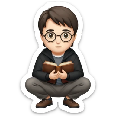 harry potter squating sticker