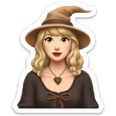 Taylor Swift's Cozy Witch Cottagecore Aesthetic sticker