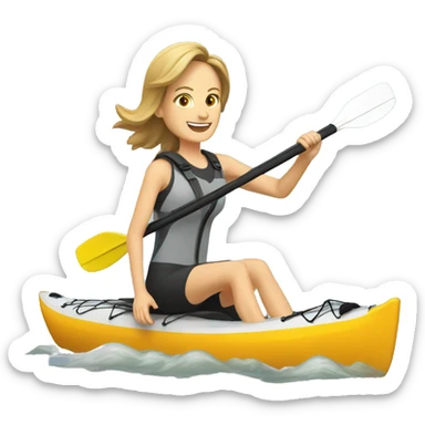 Helen Hunt and kayak sticker