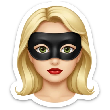 Domino eye mask sticker