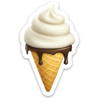 Vanilla ice cream  sticker