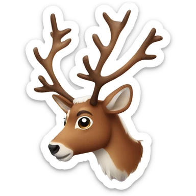 Reindeer sticker