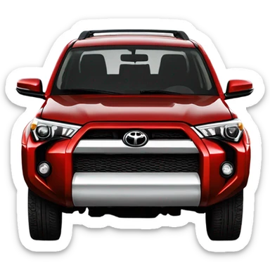 Red Toyota 4Runner sticker