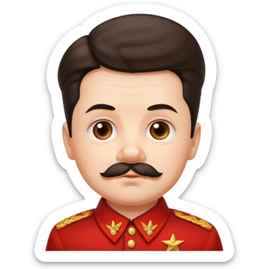 Stalin, cute, baby sticker