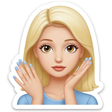 gel polish, y manicure  sticker