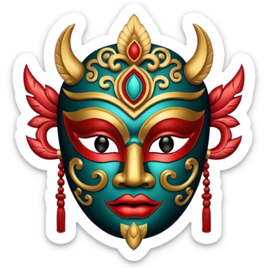 Ritual Ceremony Mask sticker