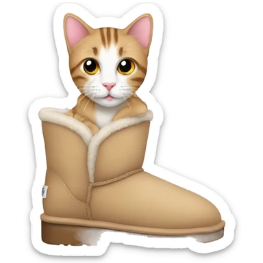 Uggs with cat sticker