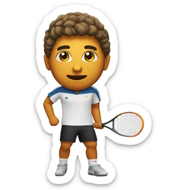squash player sticker
