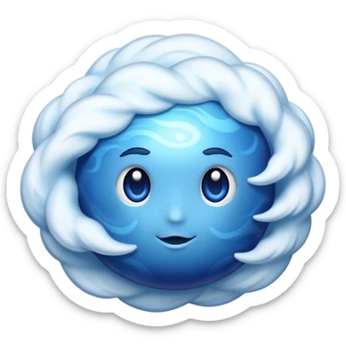 blue planet Neptune sticker