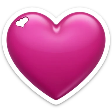 emoji cuore fucsia iphone sticker