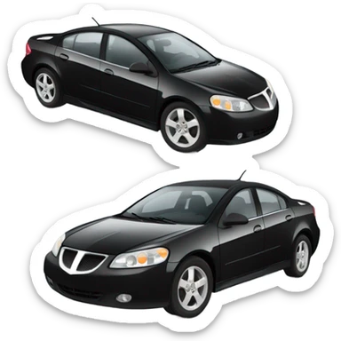 Black 2006 Pontiac g6 sticker