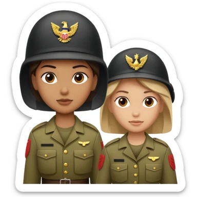 Warzone soldier and 1 girl soldier  sticker