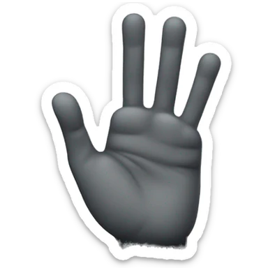 high five emoji with one arm in cast sticker