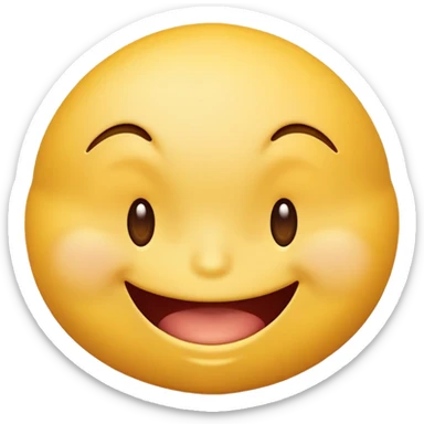 A yellow style emoji with a wink and biting its lip sticker