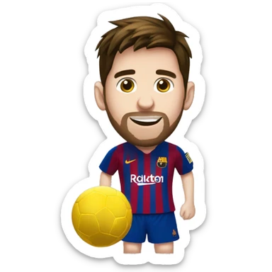 Messi balón de oro  sticker