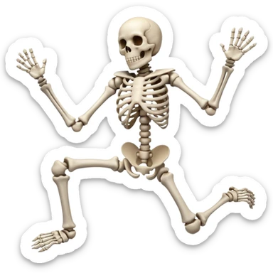 This action 🤷‍♂️ but as a skeleton sticker