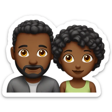 overheight couple sticker