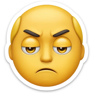 Irritated emoji  sticker