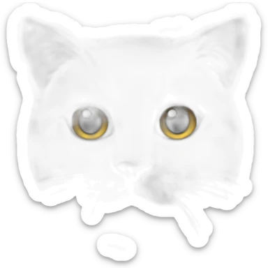 lack-and-white-cat-black-forehead sticker