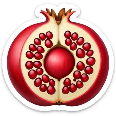 Cracked open Pomegranate emoji sticker
