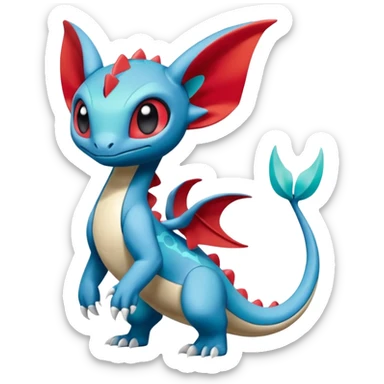 Meloetta-Salamence-Stitch-Toothless-Fakémon-creature-hybrid sticker