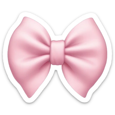 light pink bow sticker
