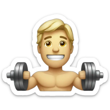 dumbells sticker