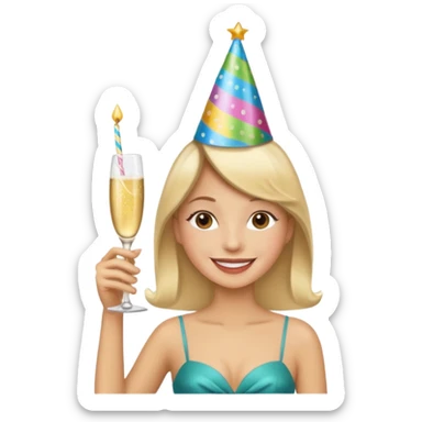 una festa di compleanno sticker