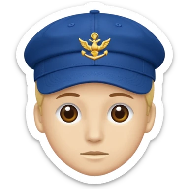 Blue cap with MASA sticker