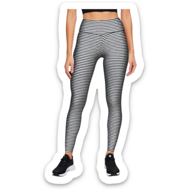 an aesthetic legging/stocking/tight with modern pattern sticker