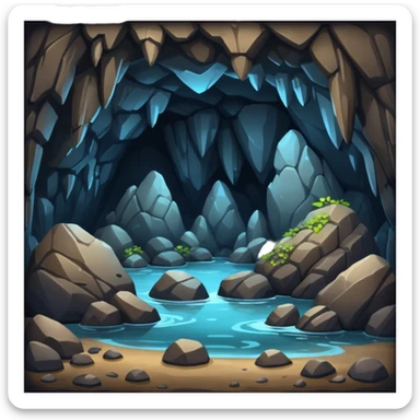 Cave sticker