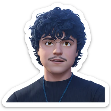 handsome male outdoors portrait sticker