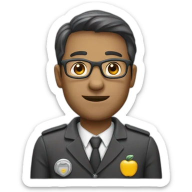 coordinateur client chauve sticker