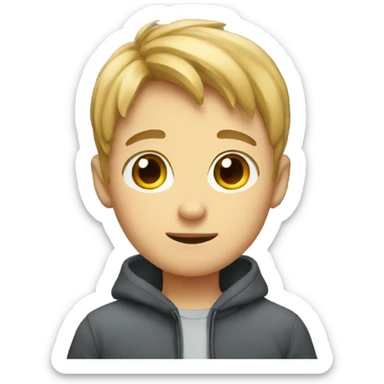Cute boy sticker