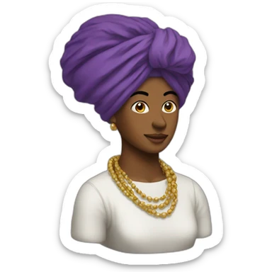 Bombe avec turban sticker