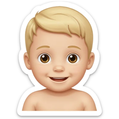 Baby boy with surname Harding sticker