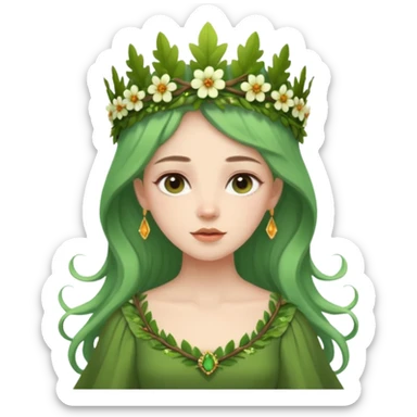 forest queen sticker