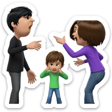 boys in casual shirts sticker