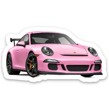 Porches gt3 pink  sticker