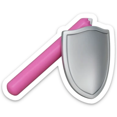 Pink Staff Supervisor Shield sticker
