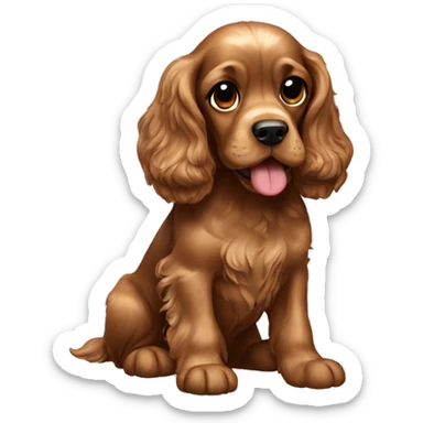 Cocker spaniel sticker