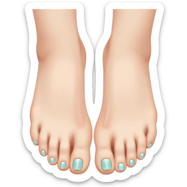 feet with overgrown nails sticker