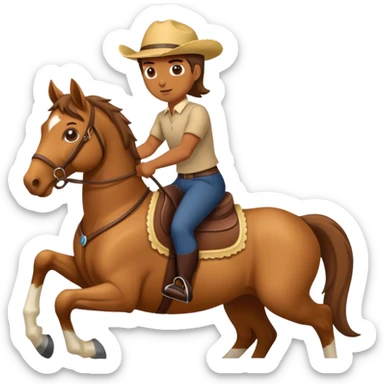 horseback riding sticker