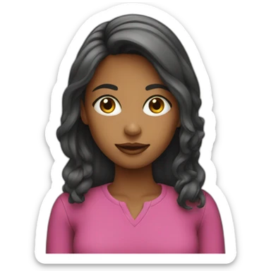 girl graphic designer sticker