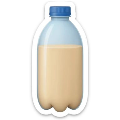 agua de horchata en botella de plastico amigable sticker