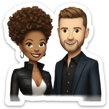 Janet Jackson and Justin Timberlake  sticker