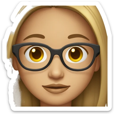 girl with spects sticker