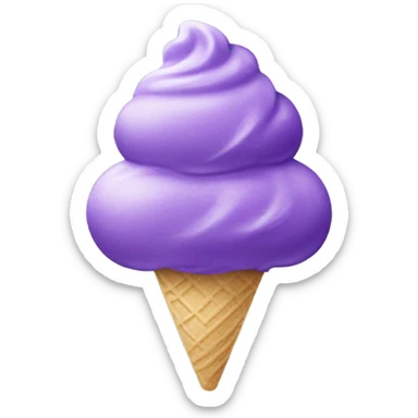 Purple ice cream  sticker