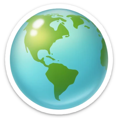 glass globe, summer camp sticker